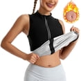 thumbnail image 1 of Women Sauna Sweat Suit, Slimming Workout Vest Body Shaper Waist Trainer Top for Women Silver 2XL, 1 of 7