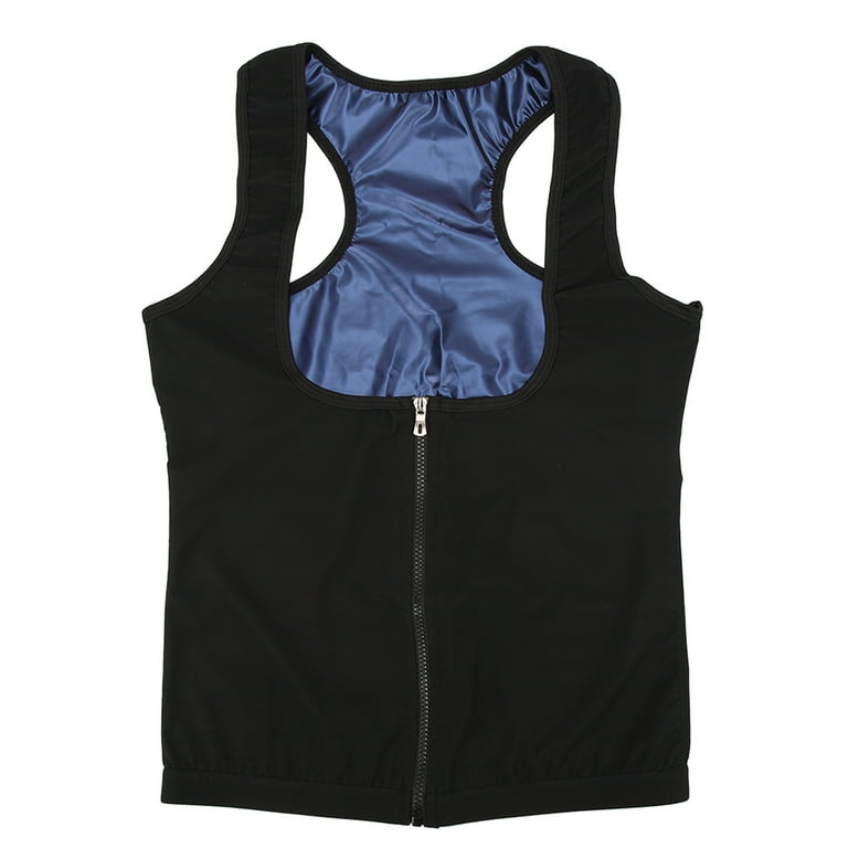 Women Sauna Vest Comfortable Sweating Training Slimming Sauna Vest with Zipper for Sports Yoga XXL XXXL Walmart