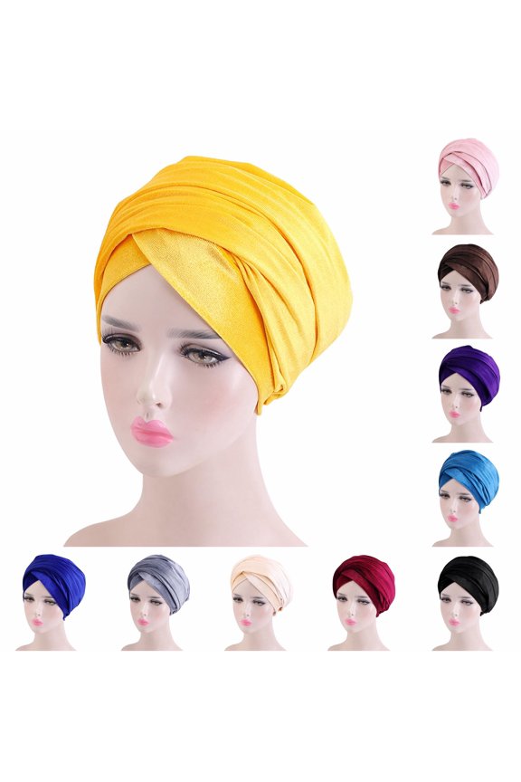 Women Scarf Bonnet Hat Turban Hair Head Cover Cap Wrap Baseball Caps Cool Design Hats M
