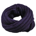 thumbnail image 1 of Women Scarf, Duoif Winter Woolen Yarn Knitted Warm Neck Collar Warmer Scarf Wrap Purple Scarf Shawl Purple, 1 of 2