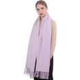 thumbnail image 1 of Women Scarf Pashmina Shawls and Wraps Lavender Long Large Winter More Warm Thicker Scarves Lavender, 1 of 7