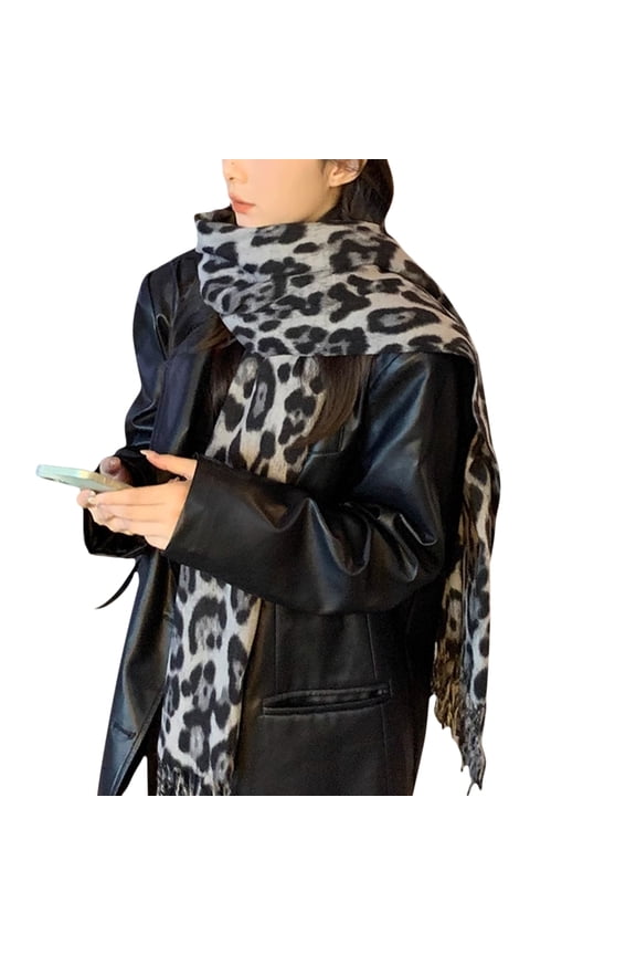 Women Scarf Shawl Wrap Poncho Warm Blanket for Office Outdoor Wedding Leopards Print Shawl Wrap Poncho Warm Scarf