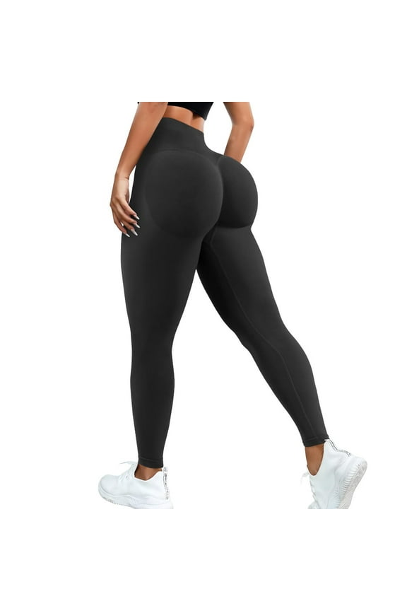 Women Scrunch Butt Lifting Leggings Workout Gym High Waisted Seamless Tummy Control Impact Booty Yoga Pants