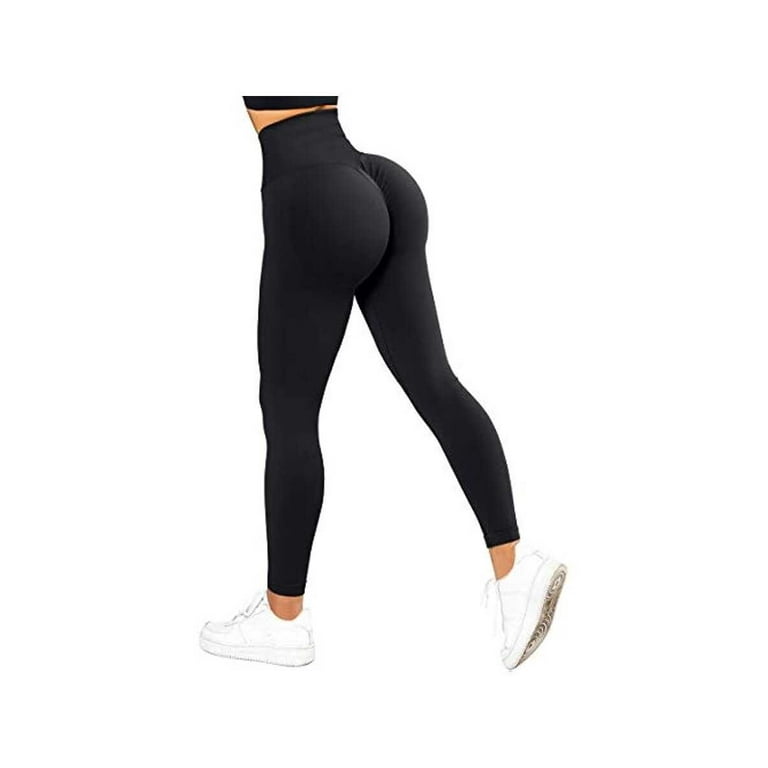 Women Scrunch Butt Lifting Seamless Leggings Booty High Waisted Workout  Yoga Pants 