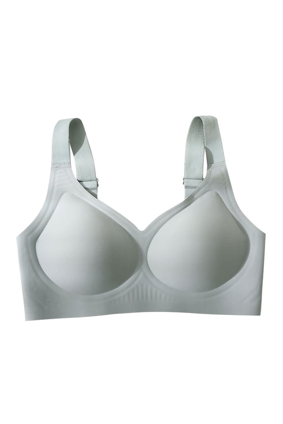 Women Seamless Bra Comfortable Solid Underwear Soft Support Bras Full Coverage Padded Everyday Sleep Bralette