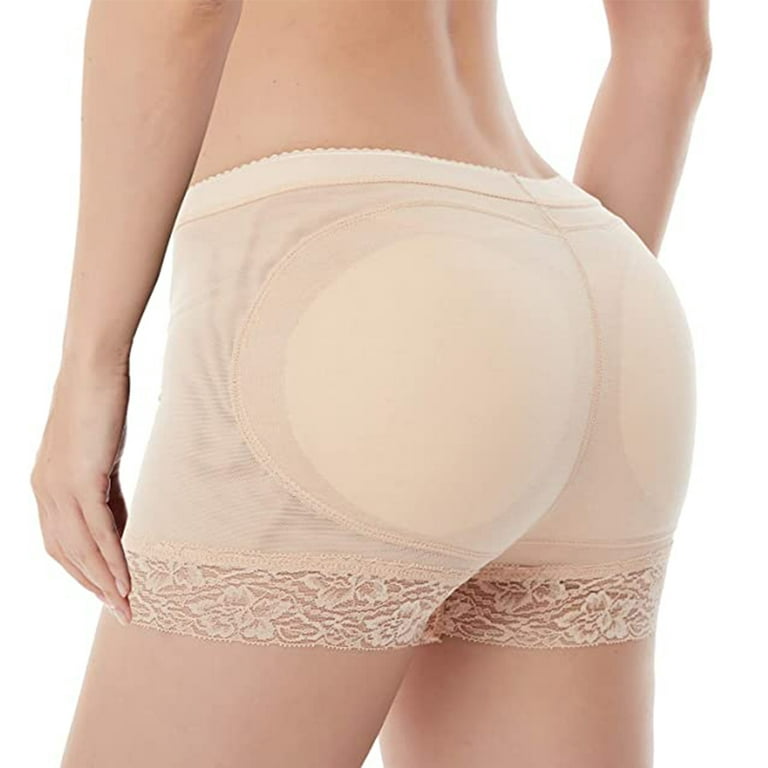 Women Seamless Butt Lifter Padded Butt Hip Enhancer Body Shaper Control  Panties Underwear Mid Waist Shapewear Shorts 