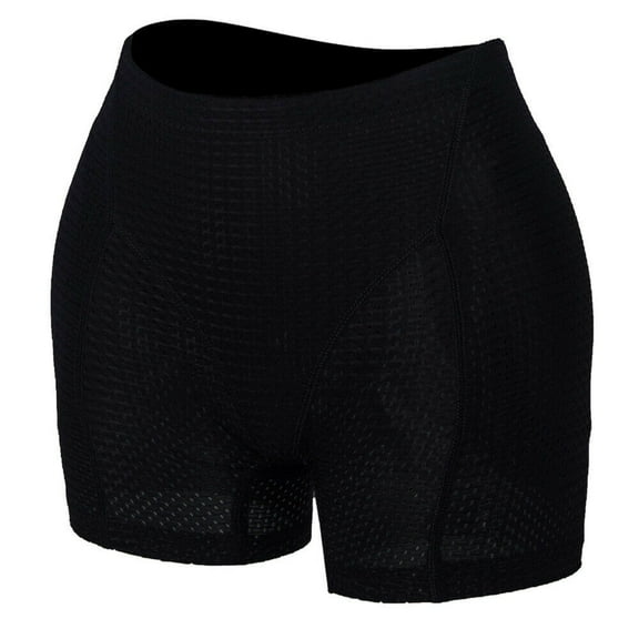 Women Seamless Butt Lifter Padded Control Panties Hip Enhancer Shaper Underwear, Black, L