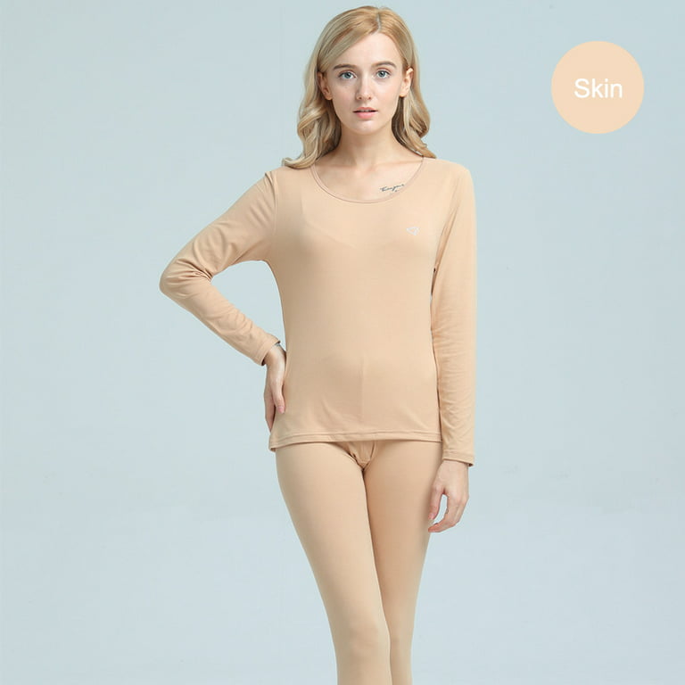 Shop Fashion Warm Clothing Women's Thermal Underwear Female Long Johns  Winter Thermal Set Online