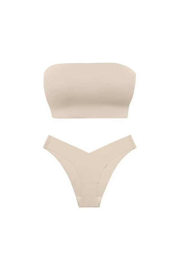 Women Seamless Hipster Cheeky Bikini No Show Underwear Sexy Stretch V-Waist Hipster Wavy Sides Invisible Panties