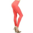 thumbnail image 1 of Women Seamless Leggings 4 Way Streacgy Workout Running Pants, Coral, 1 of 4
