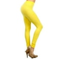 thumbnail image 1 of Women Seamless Leggings 4 Way Streacgy Workout Running Pants, YELLOW, 1 of 4