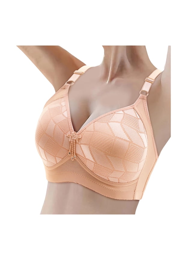 Women Seamless Lift Up Plus Size Bra Full Cup Push Up Bra With No Underwire Retraction And Sag Bra Cover Womens Bra 36c Cup Sports Bra Womens Bras Push up Front Closure 36 C Womens Bra Padded Bra No