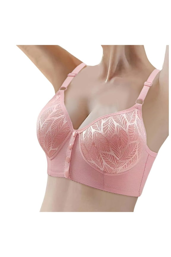 Women Seamless Lift Up Plus Size Bra - Full Cup, Push-Up, Underwire-Free, Under Bust 62-92cm, Sizes 36-46