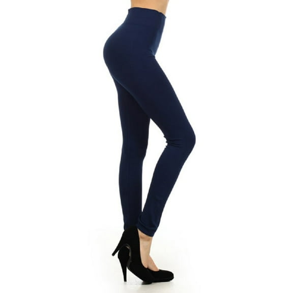 Women Seamless Running Leggings High Waist Strechy Workout Pants, Navy Blue