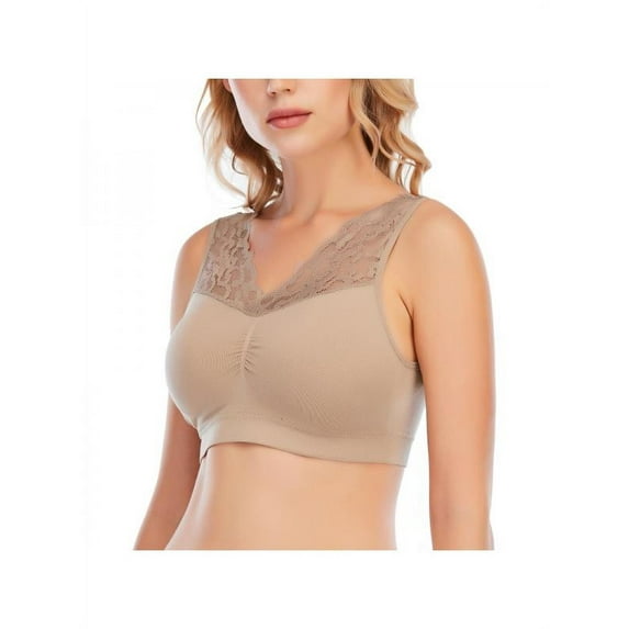 Women Seamless Stretch Padded Up Yoga Sports Bra Ladies Breathable Fitness Gym Bra Sexy Lace Tank Tops