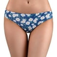 thumbnail image 1 of Women Seamless Thongs Soft Fashionable Elegant Printed Low Waist Underwear Panties for Daily Life Type 3 XL, 1 of 6