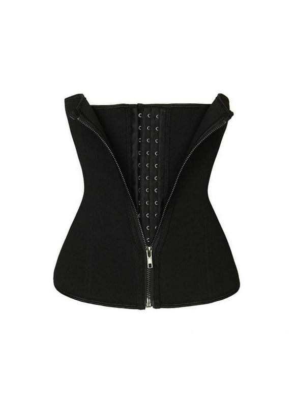 Women Seamless Waist Training Tummy Cincher Corset Shaper Trainer Bustier Slim Waistline Body Shaper, black S-3XL