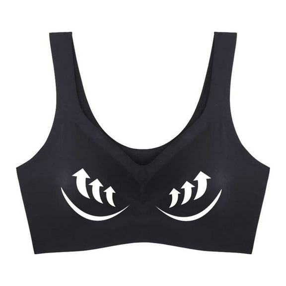 Women Seamless Wireless Bra No Underwire Comfortable Plus Size Sports Bra T-Shirt Everyday Bralette Lightweight Breathable Pull on Lounge Wear Medium Support Bra