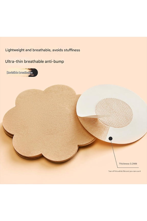 Women Self Adhesive Invisible Bras Breast Shields Nipple Shields Disposable Breast Pads 1 Pair
