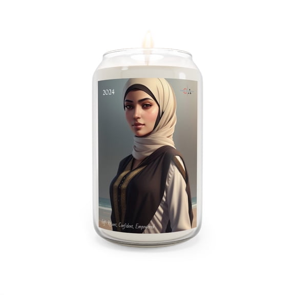 Women Self- Reliant Vanilla Bean Candle Affirmation, 13.07 oz