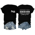 thumbnail image 1 of Women Senior Mom T Shirt Class Of 2025 Graduation Graphic Tee Funny Short Sleeve Comfortable Casual Tops, 1 of 3