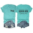 thumbnail image 1 of Women Senior Mom T Shirt Senior Mom Class Of 2025 Shirts Funny Mom Graphic Tees Graduation Shirt Short Sleeve Women Short Sleeve Shirts Casual Athletic V Neck Shirts Women Blank Athletic Shirts, 1 of 3