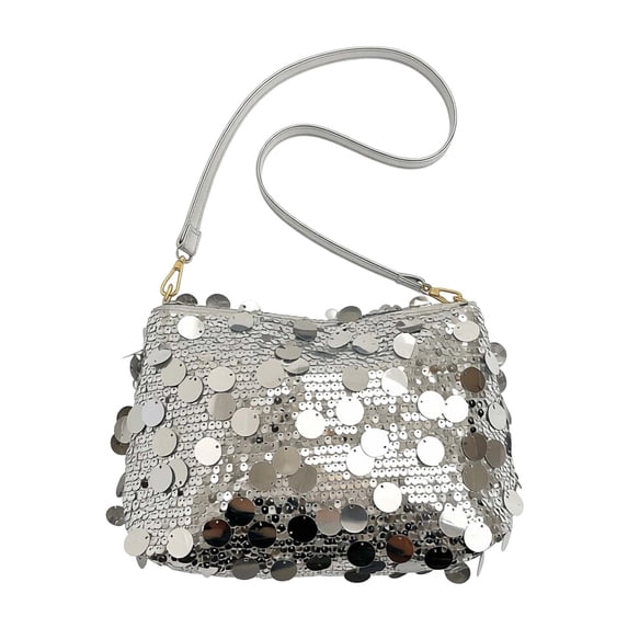 Women Sequin Bag Small Shoulder Tote Sparkly Purse Clutch Handbags Evening Bag Party Bling Glitter Sparkle Sequin Purse
