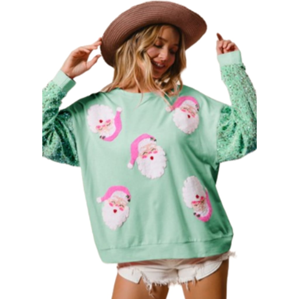 Buy JINTING Christmas Sweatshirt For Women Christmas Santa Claus