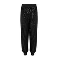 thumbnail image 1 of Women Sequins Loose Fit Harem Dance Pants Jazz Hip Hop Belly Dance Stage Performance Costume Night Club Trousers, 1 of 6