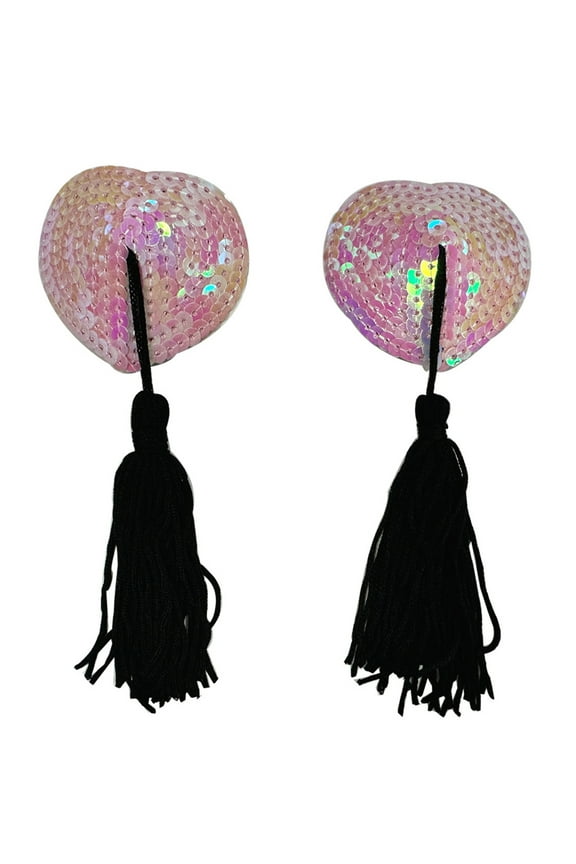 Women Sequins Tassels Pasties Bowknot Breast Nipple Cover Body Jewelry Sticky Bras Reusable Adhesive Chest Stickers Pad