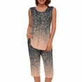 thumbnail image 1 of Women Set Sale Women Two Piece Lounge Sets Sleeveless Sleepwear for Women Loose Fit 2 Piece Outfits for Women, 1 of 5