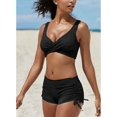 thumbnail image 1 of Women Sexy Bikini Bathing Suits Two Piece High Cut Straight Angle Bikini Swimsuit, 1 of 3