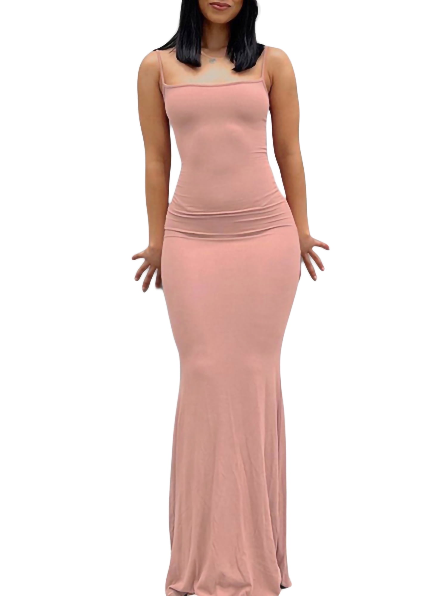 knee length dresses for ladies It's A Two Way Swirl BodyCon Maxi (Nude & White) – Polkadotz Boutique