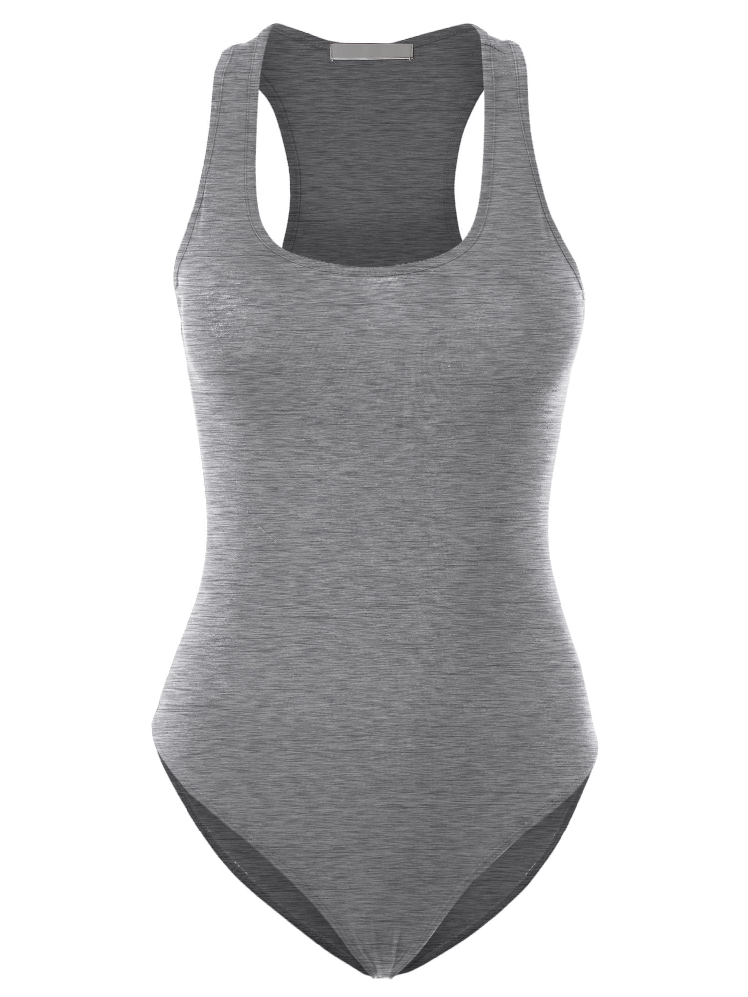 Women Sexy Casual Ultra Comfort Sleeveless Basic Scoop Neck Racerback Bodysuit Tank Top