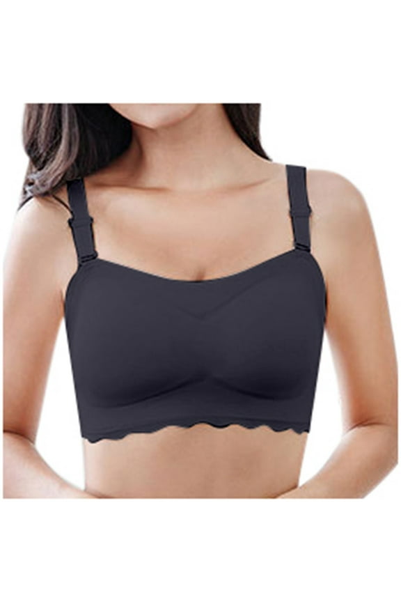 Women Sexy Comfortable Everyday Bra Removable Adjustable Straps Breathable Soft Support Underwear Two Way Wear