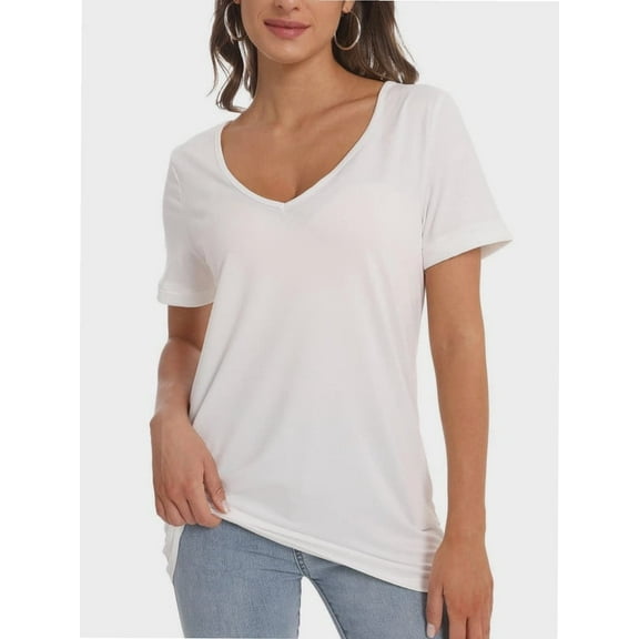 Women Sexy Deep V Neck Casual Tops
