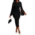 thumbnail image 1 of Women Sexy Dress Bodycon Work Dress Elegant Pencil Dress, 1 of 11