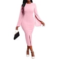 thumbnail image 1 of Women Sexy Dress Bodycon Work Dress Elegant Pencil Dress, 1 of 11