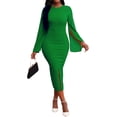 thumbnail image 1 of Women Sexy Dress Bodycon Work Dress Elegant Pencil Dress, 1 of 12