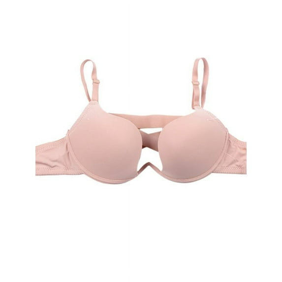 Women Sexy Halter-neck Deep V-neck Glossy U Cup Push Up Invisible Underwear Bra