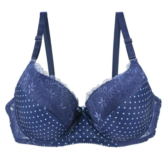 Women Sexy Lace Shaping Cup Adjustable Shoulder Strap Large Size Underwire Bra