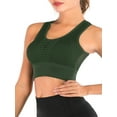 thumbnail image 1 of Women Sexy Mesh Sport Yoga Bra Workout Tank Tops Stretch Seamless Racerback Fitness Padded Tops, 1 of 7