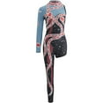 thumbnail image 1 of Women Sexy Multicolor One-legged Jumpsuit Halloween Costume, 1 of 7