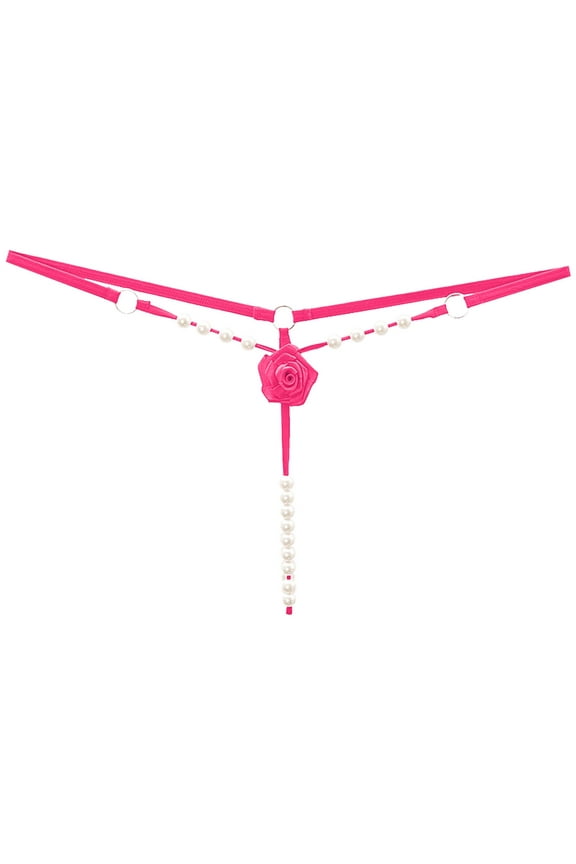 Sexy Thongs for Women Hot Pink Thong Pearl Thongs for Women Funny Thongs for Women One Size
