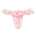 thumbnail image 1 of Thongs for Women G String Thongs for Women Pink Lace Thongs Pearl Thongs for Women L, 1 of 3