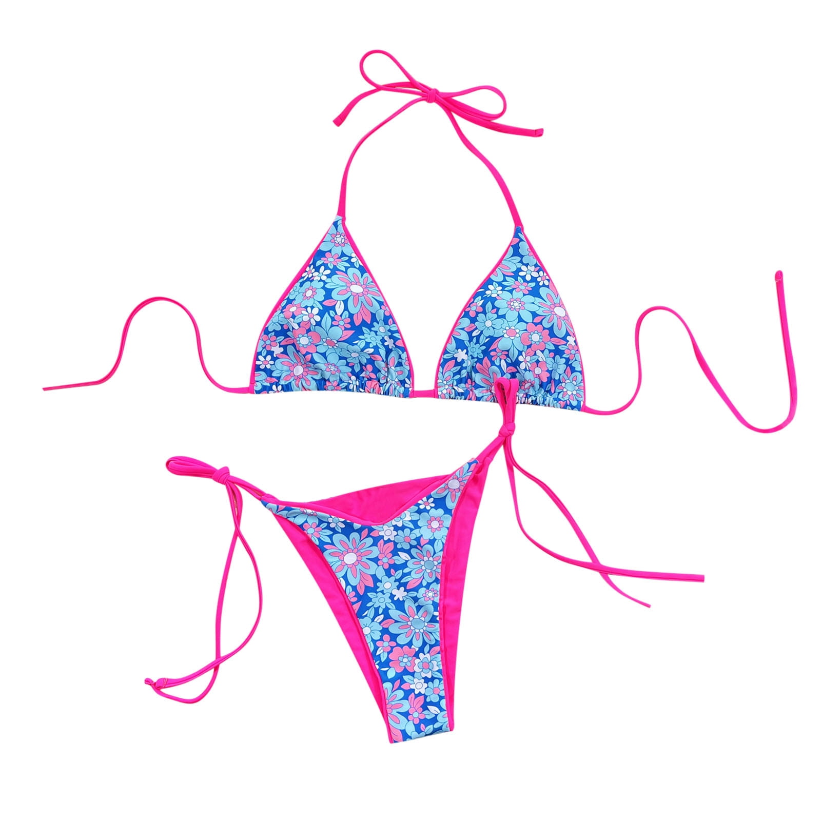 Women Sexy Printed Bandage Bikini PushUp Padded Swimwear Swimsuit