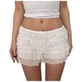 thumbnail image 1 of Women Sexy Ruffle Short Skirt With Bowknot Solid Color Party Mini Shorts Short Skirt Low Waist Layered Skirt, 1 of 6