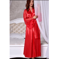 thumbnail image 1 of Women Sexy Silk Nightgown Dress, Lace Transparent Sleeve V Neck Tie Waist Satin Kimono Robe Dress, 1 of 4