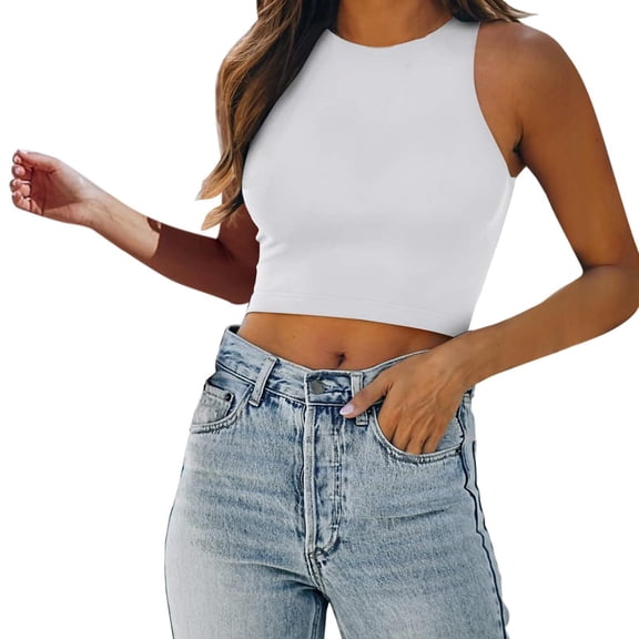 Women Sexy Sleeveless Racer Back Neck Bodysuit Tank Tops - Polyester Spandex, Comfortable Breathable, Print Design, Multiple Sizes S-XXXL