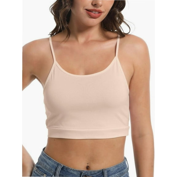 Women Sexy Sleeveless V Notch Neck Tank Tops Strappy Tight Fitted Going Out Workout Gym Henley Crop Cami